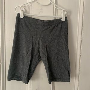 Heather grey bike shorts